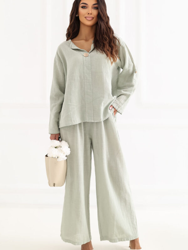 Spodnie Damskie Model IT-SP-2873.02 Khaki - Italy Moda