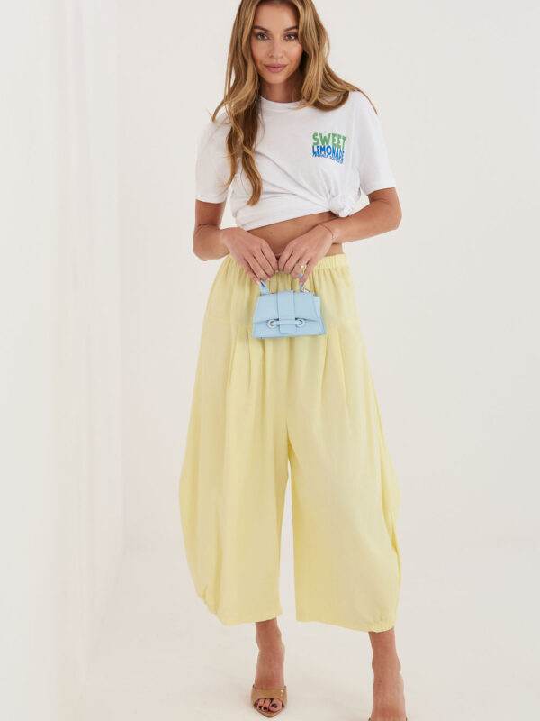 Spodnie Damskie Model IT-SP-FL9321.96 Light Yellow - Italy Moda