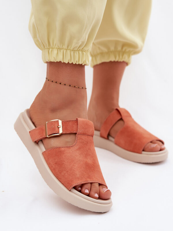 Sandał Klapki Model Zemela 26SD18-51 Orange - Step in style