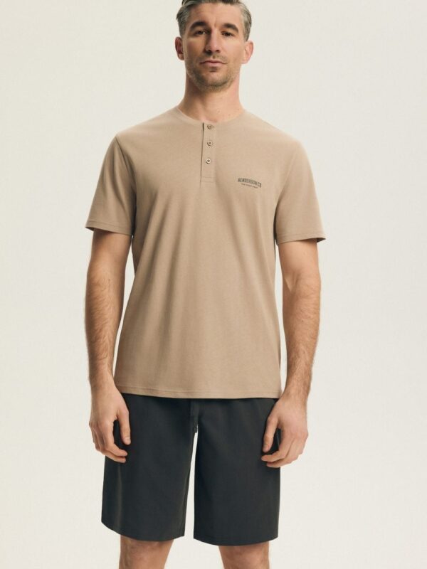 Piżama Męska Model Park 44604 Beige - Henderson