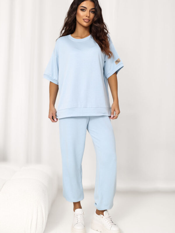 Spodnie Komplet Model RV-KMPL-A1290.94 Light Blue - Rue Paris