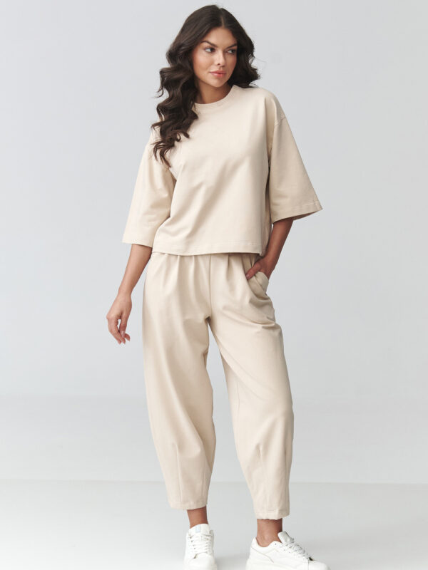 Spodnie Komplet Model M916 Light Beige - Makadamia