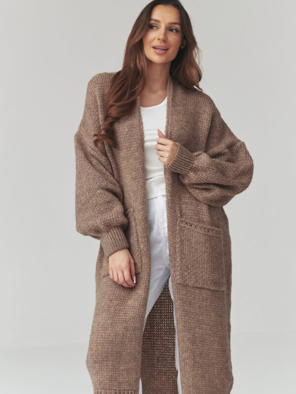 Sweter Kardigan Model S172 Ochra - Makadamia