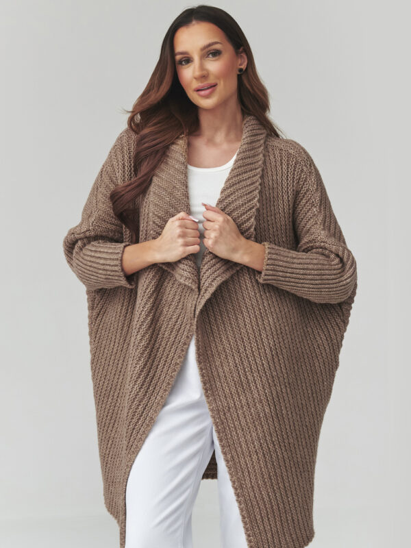 Sweter Kardigan Model S173 Ochra - Makadamia