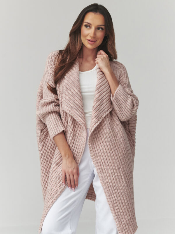Sweter Kardigan Model S173 Dirty Pink - Makadamia