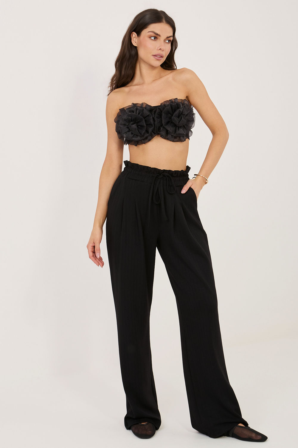 Spodnie Dresowe Model RV-DR-A1292.31 Black - Rue Paris