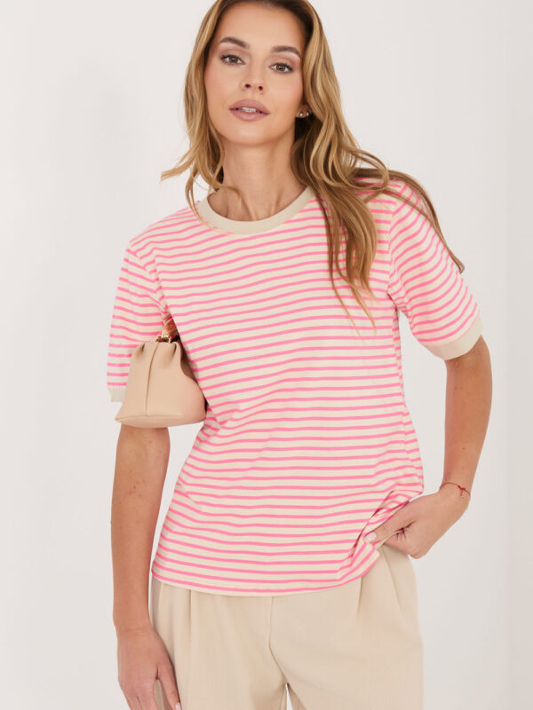 T-shirt Damski Model IT-TS-20881.85 Beige - Rue Paris