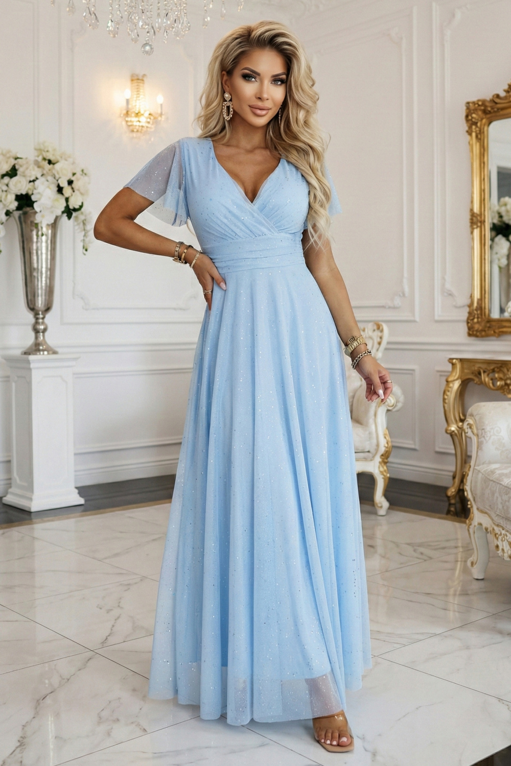 Sukienka Model Melania 635-6 Błękit - Numoco