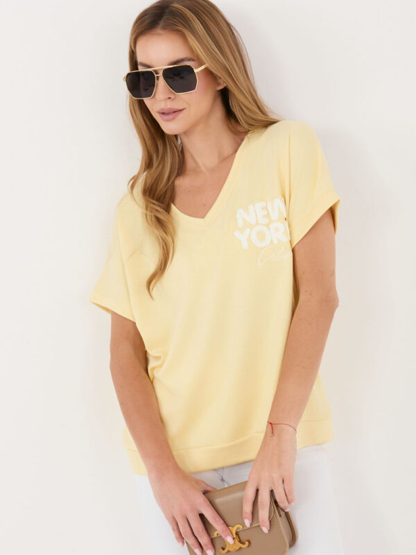 Bluzka Model RV-BZ-A1258.00 Light Yellow - Relevance
