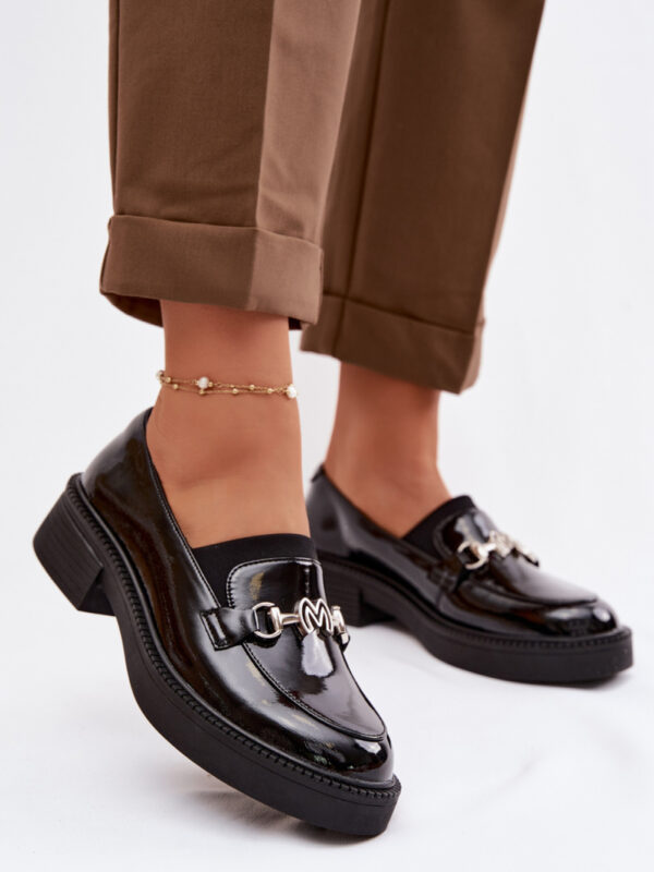 Mokasyny Model Vinceza 39985 Black Lakier - Step in style