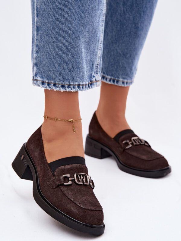 Mokasyny Model Vinceza 18127 Czekolada - Step in style
