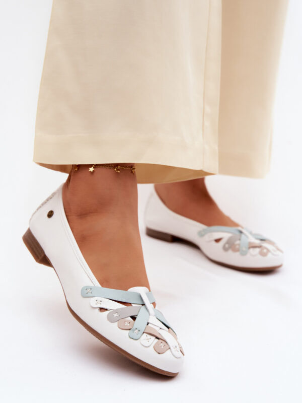 Baleriny Model Maciejka P7542-11 White - Step in style