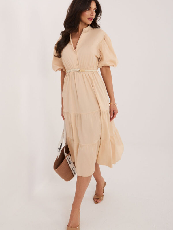 Sukienka Model MI-SK-92950.90 Beige - Italy Moda