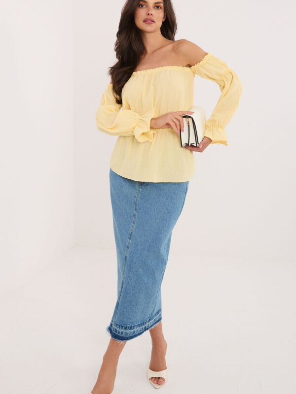 Bluzka Model MI-BZ-M682.92 Light Yellow - Italy Moda