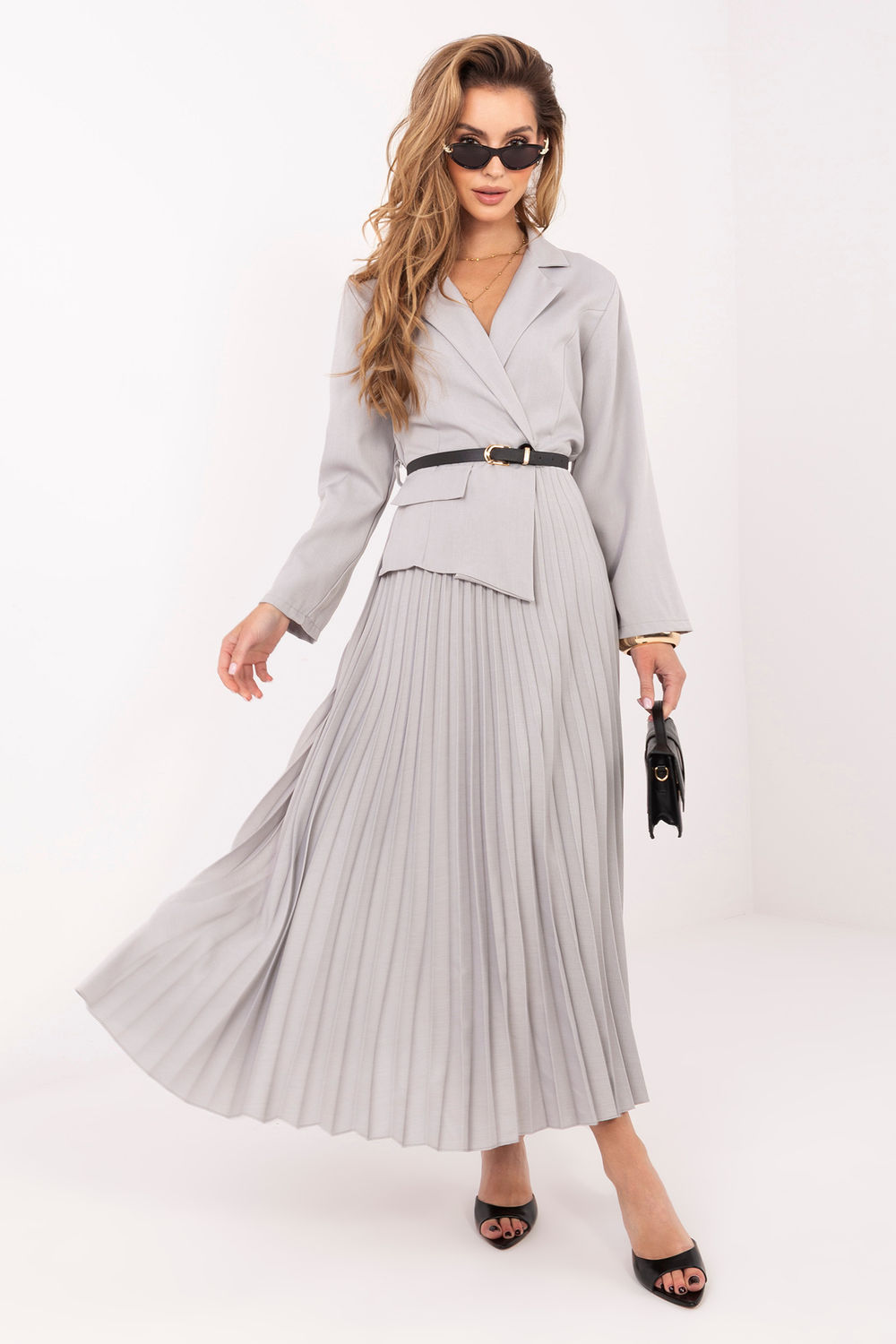 Sukienka Model IT-SK-21599-1.03 Light Grey - Rue Paris