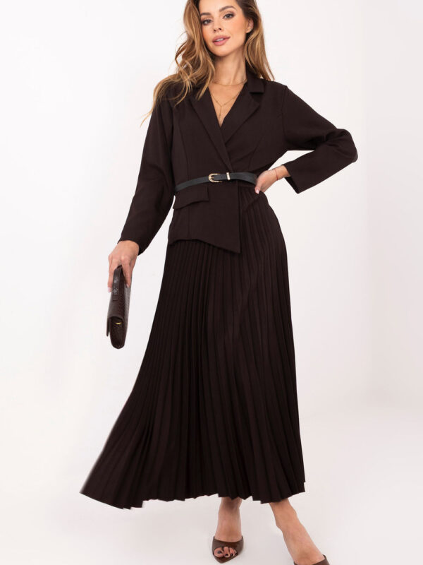 Sukienka Model IT-SK-21599-1.03 Dark Brown - Rue Paris