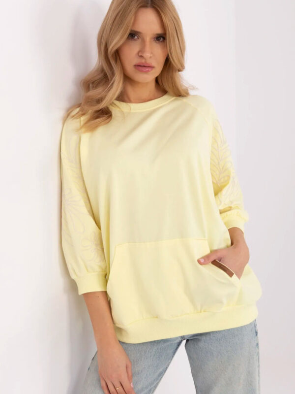 Bluza Damska Model RV-BL-A367-1.18P Light Yellow - Rue Paris