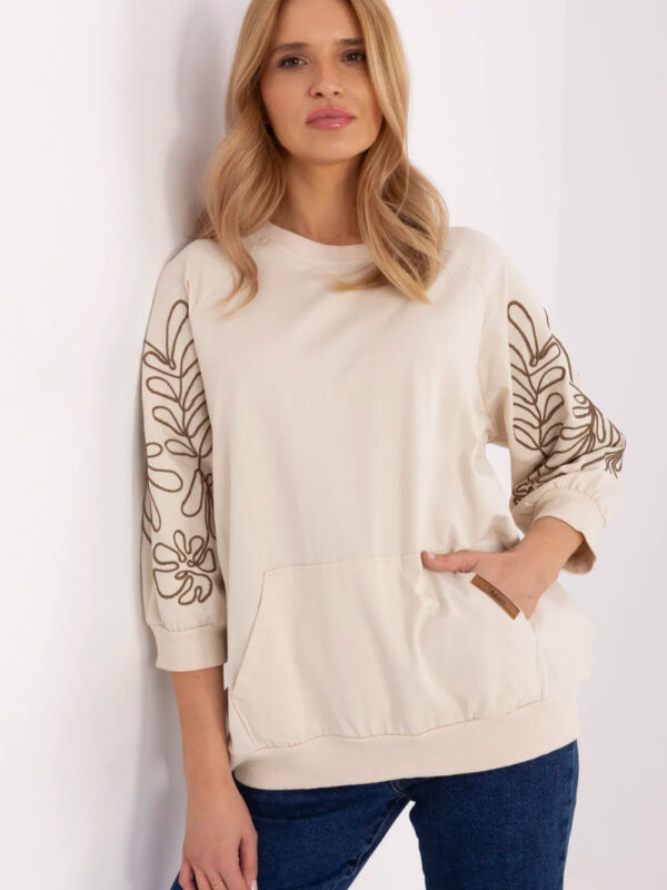 Bluza Damska Model RV-BL-A367-1.18P Light Beige - Rue Paris