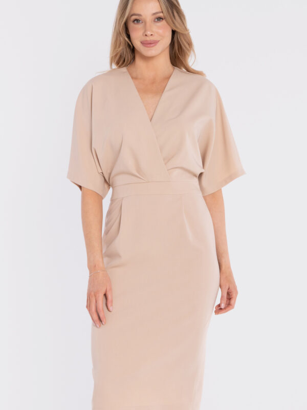 Sukienka Model S434 Beige - Stylove