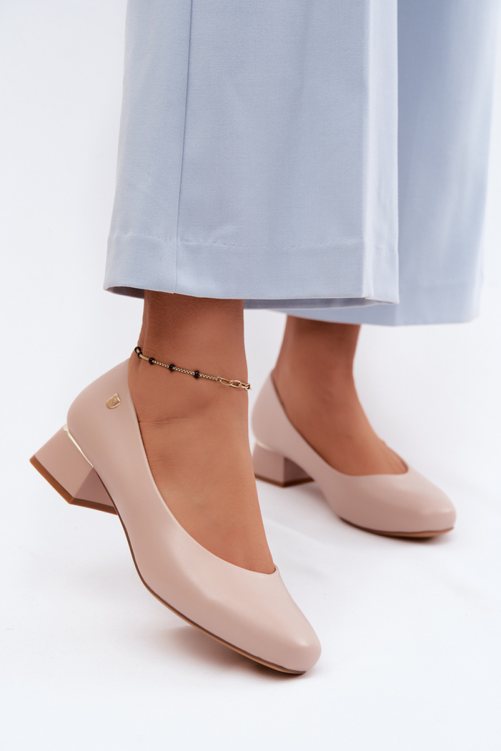 Czółenka Model Sergio Leone PB417 Beige - Step in style