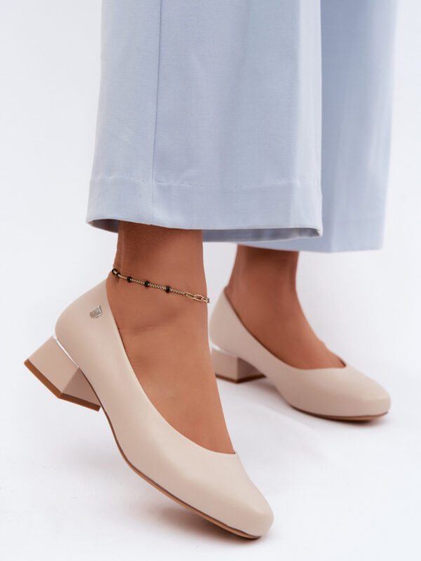 Czółenka Model Sergio Leone PB417 Light Beige - Step in style