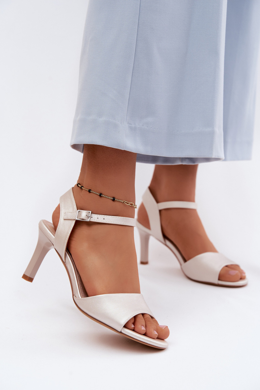 Sandały Model Sergio Leone SK347 Silver - Step in style
