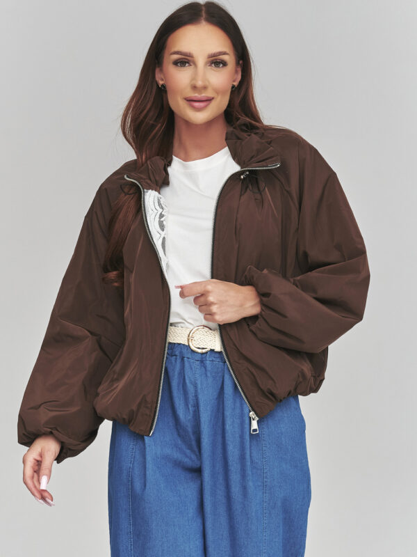 Kurtka Damska Model C58 Czekolada - Makadamia