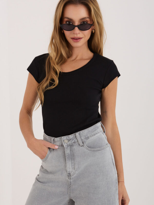Tshirt Damski Model RV-TS-A1360.02P Black - Rue Paris