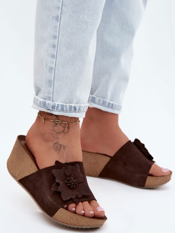 Sandał Klapki Model Zazoo 40312 Czekolada - Step in style