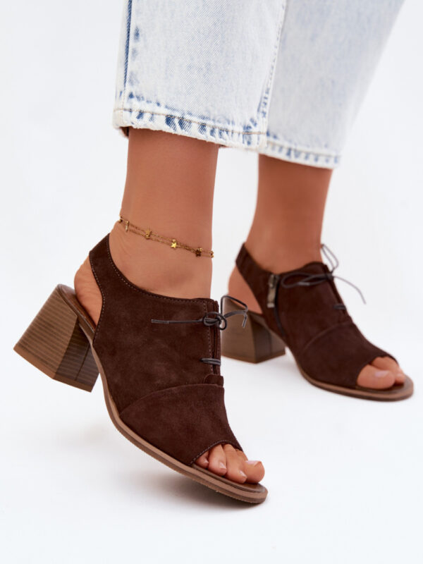 Sandały Model Zazoo 40523 Czekolada Zamsz - Step in style