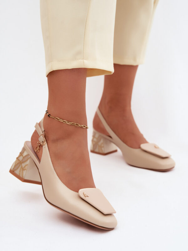 Czółenka Model Artiker 58C0672 Beige - Step in style
