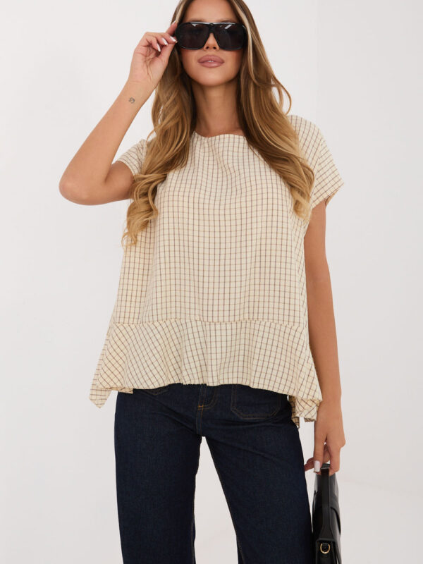 Bluzka Model IT-BZ-FL10332.80 Beige - Italy Moda