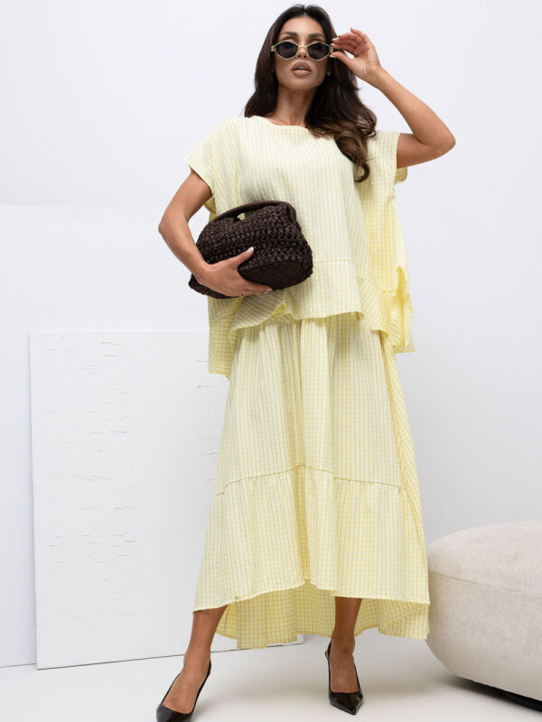 Bluzka Model IT-BZ-FL10332.80 Light Yellow - Italy Moda