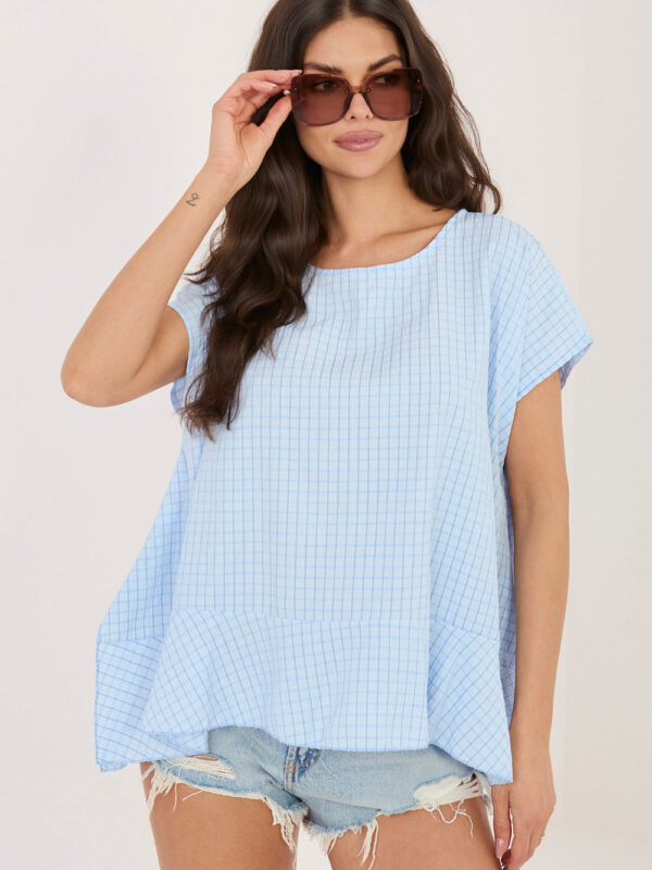 Bluzka Model IT-BZ-FL10332.80 Light Blue - Italy Moda