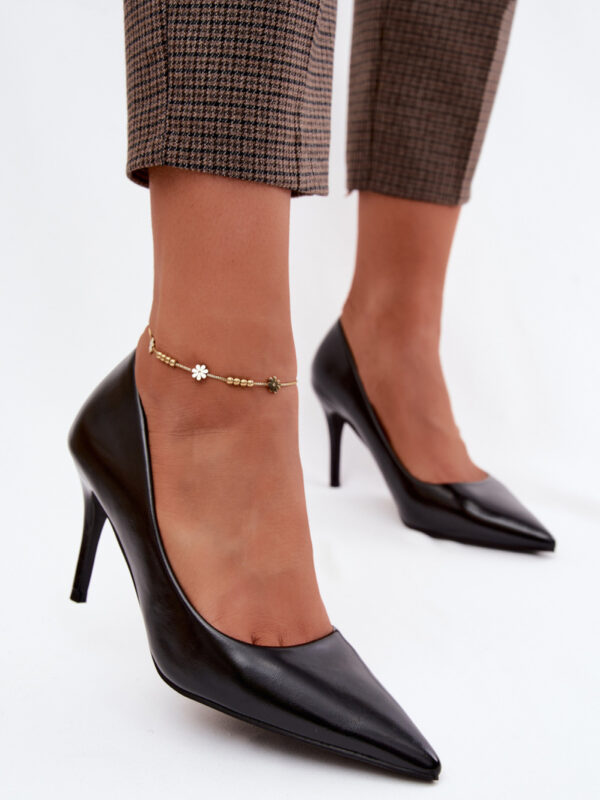 Szpilki Model Tropessa LE186 Black Skóra - Step in style