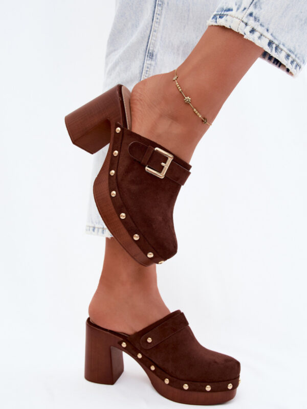 Sandał Klapki Model Lagunelle YY47 Czekolada - Step in style
