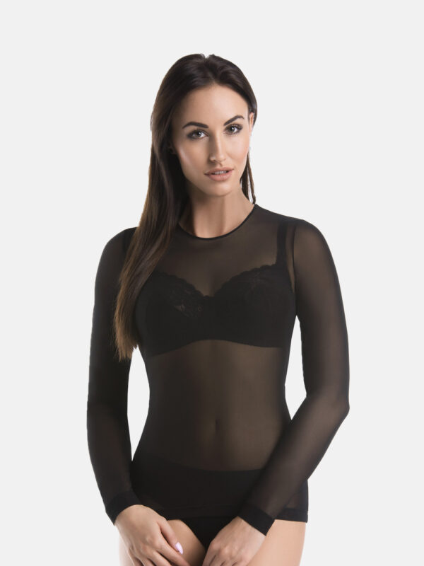 Bluzka Model Glamour 179308 Black - Teyli