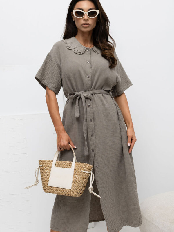 Sukienka Model MI-SK-3426.91 Dark Beige - Italy Moda