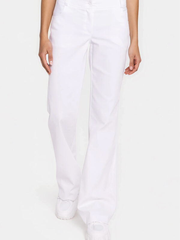 Spodnie Jeansowe spodnie bootcut SD140 White - Nife
