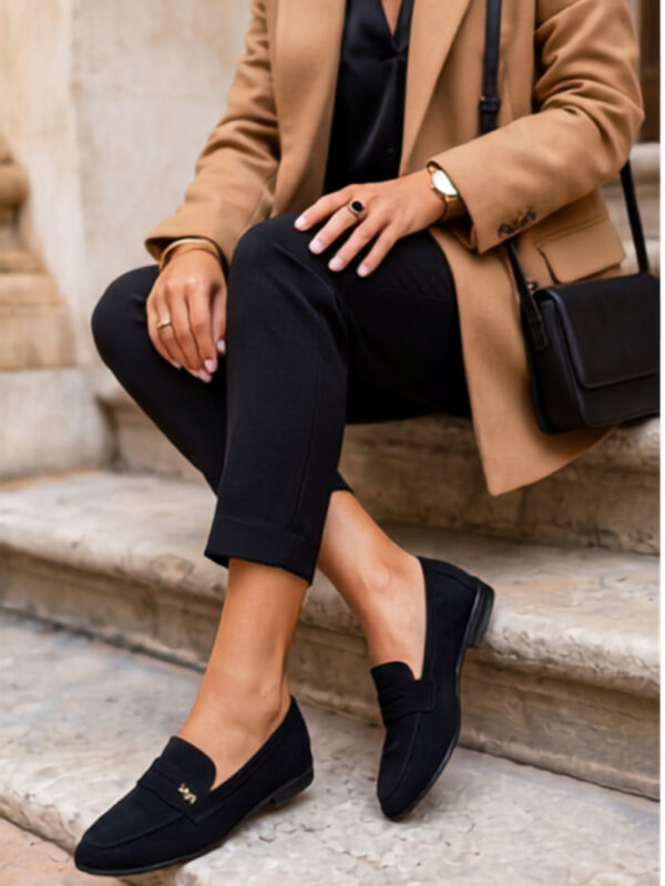 Mokasyny Model Prestelle T682 Black - Step in style