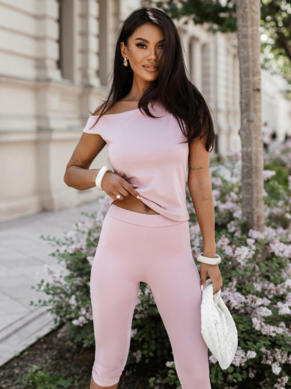 Spodnie Komplet Model Capri 605767610 Powder Pink - LaBalancia