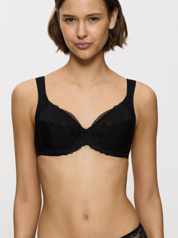 Biustonosz Soft Model Modern Lace+Cotton W02 10213069-0004 212725 Black - Triumph