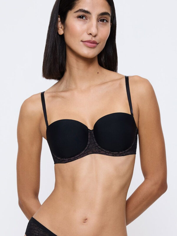 Biustonosz push up Biustonosz Usztywniany Model Signature Sheer 10224861-0004 218523 Black - Triumph