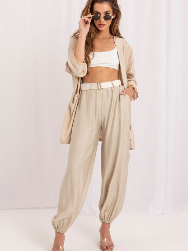 Spodnie Damskie Model IT-SP-10368.34 Beige - Rue Paris