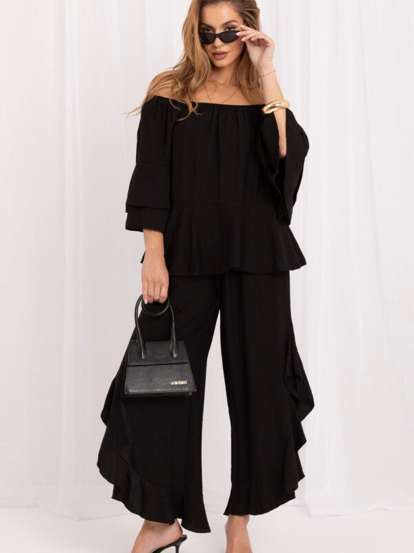 Spodnie Komplet Model IT-KMPL-10305.29 Black - Rue Paris
