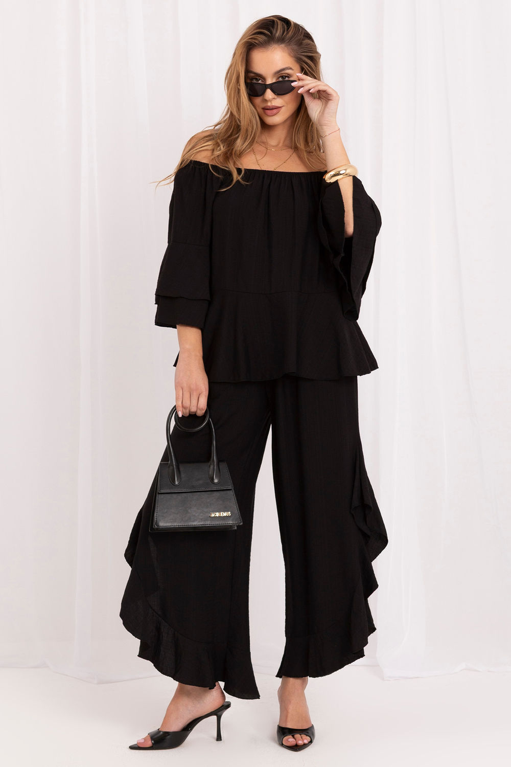 Spodnie Komplet Model IT-KMPL-10305.29 Black - Rue Paris