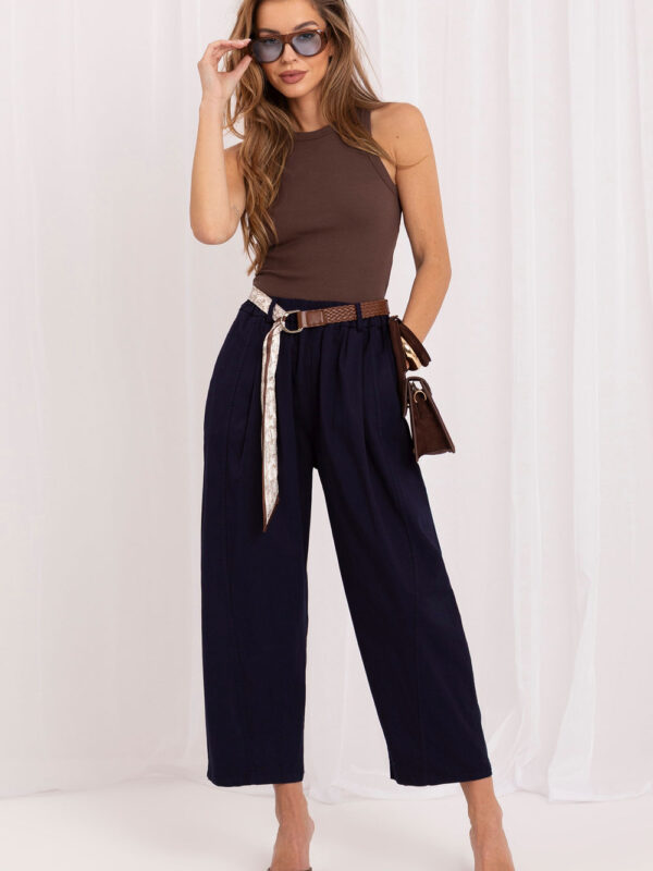 Spodnie Damskie Model IT-SP-FL9967SPL.75 Navy - Italy Moda
