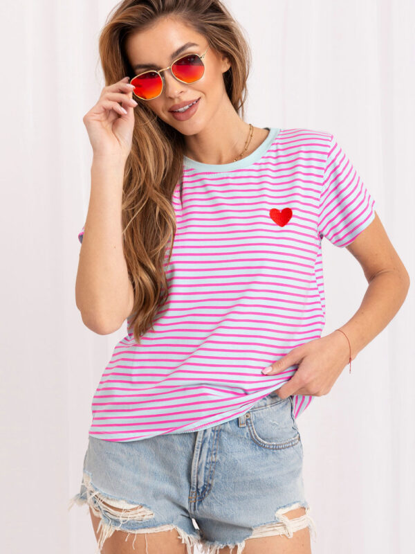 T-shirt Damski Model IT-TS-22397.89 Light Blue - Italy Moda