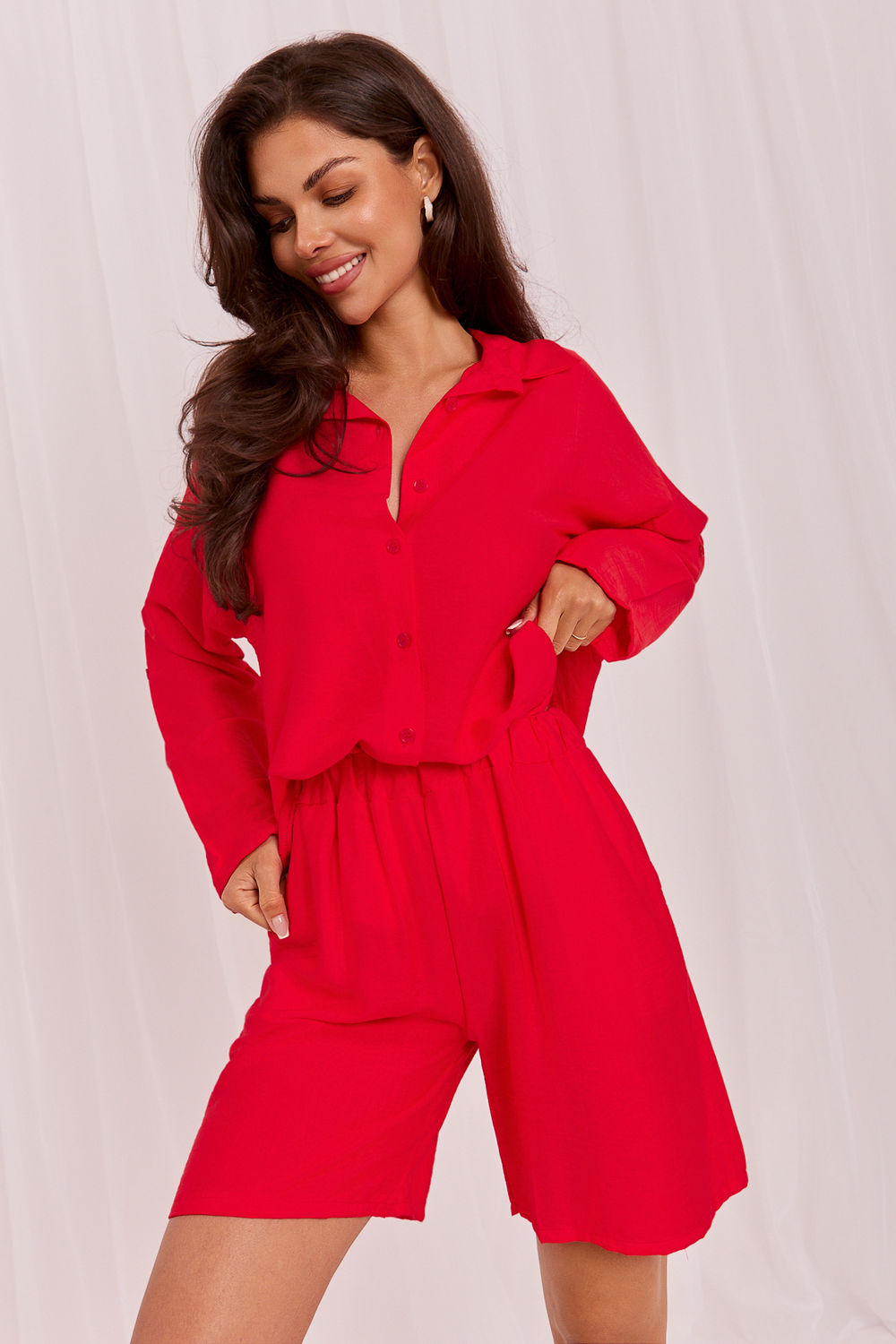 Spodnie Komplet Model IT-KMPL-10365.04 Red - Rue Paris