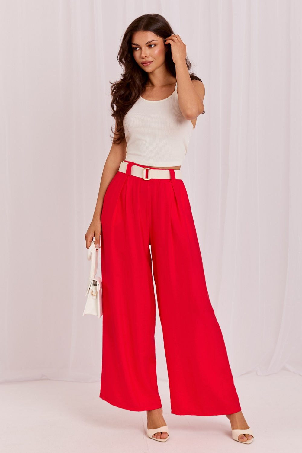 Spodnie Damskie Model IT-SP-10358.16 Red - Rue Paris